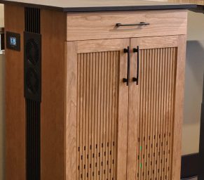 custom design and build - computer cabinet for golf sim