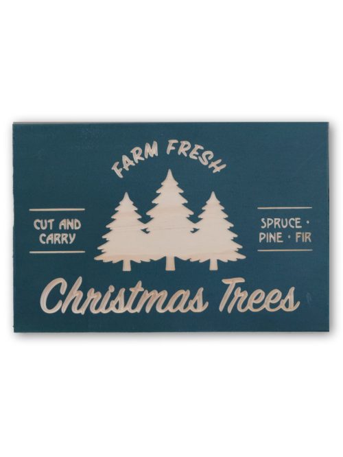 handcrafted wooden winter sign - Christmas Tree Farm