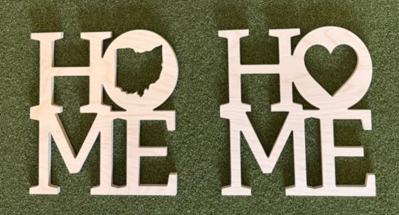 Wooden home signs